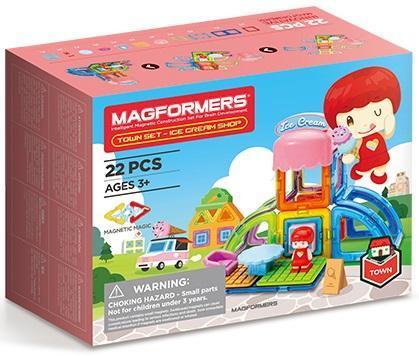 MAGFORMERS磁性建構片-城市系列(5款) 城市銀行 城市超商 城市冰淇淋店 城市醫院 城市公車 