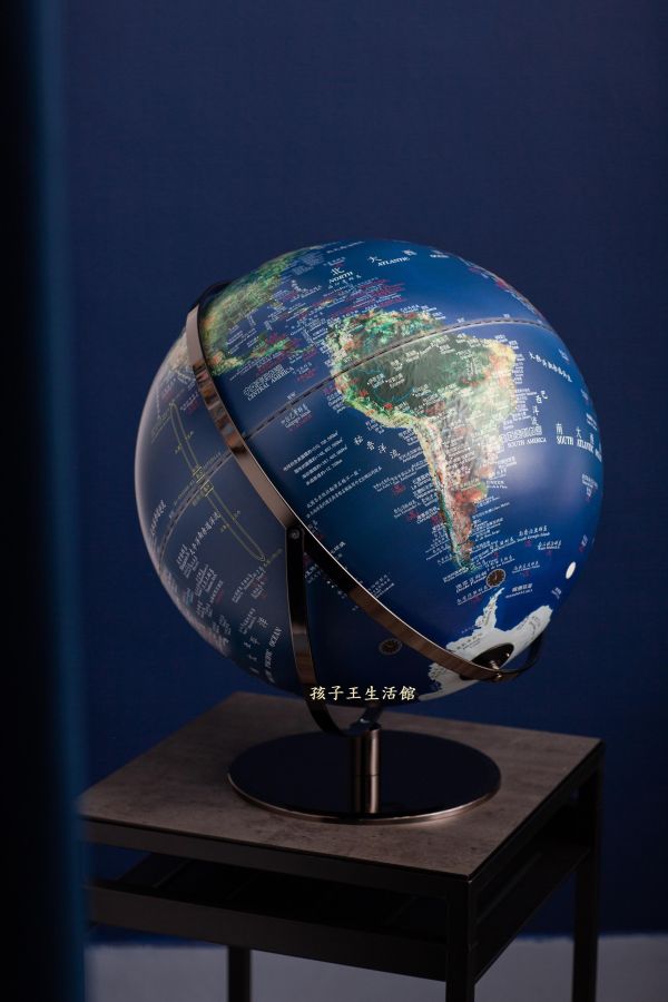 17吋衛星圖面立體浮雕地球儀 