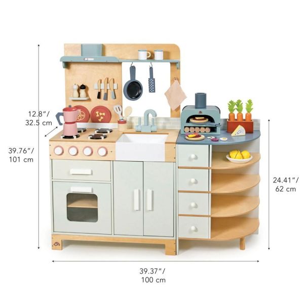 Tender Leaf Toys豪華歐風窯烤廚房(附家家酒配件43件) 