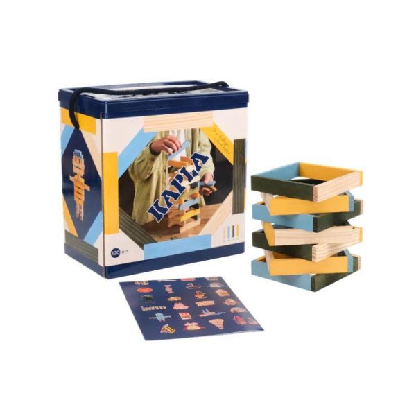 KAPLA｜120 BOX - 四色(冷色) 120入(KAPLA 120片積木盒) KAPLA｜120 BOX - 四色(冷色) 120入(KAPLA 120片積木盒)