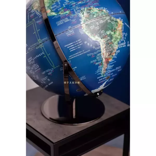 17吋NASA衛星空照地球原貌立體浮雕發光地球儀 