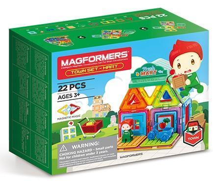 MAGFORMERS磁性建構片-城市系列(5款) 城市銀行 城市超商 城市冰淇淋店 城市醫院 城市公車 