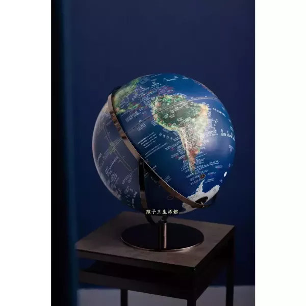 17吋NASA衛星空照地球原貌立體浮雕發光地球儀 