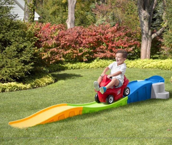 STEP2 波浪車道組(專為幼童設計的車道組)結合軌道與滑梯 