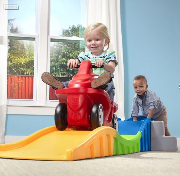 STEP2 波浪車道組(專為幼童設計的車道組)結合軌道與滑梯 