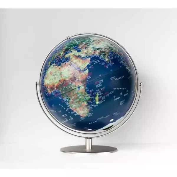 17吋NASA衛星空照地球原貌立體浮雕發光地球儀 