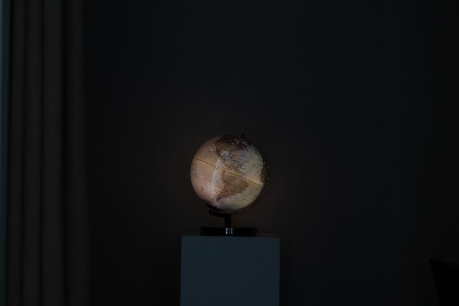 10英吋璀璨藍星空鐵質鏡面黑底座touch地球儀 10英吋璀璨藍星空鐵質鏡面黑底座touch地球儀