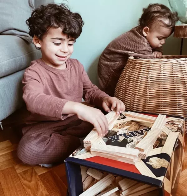 KAPLA精靈積木-原木積木盒(基本款)200PCS(天然松木益智操作積木) 