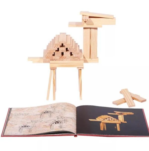 KAPLA 作品書-中階建築 (6Y+) 紅 