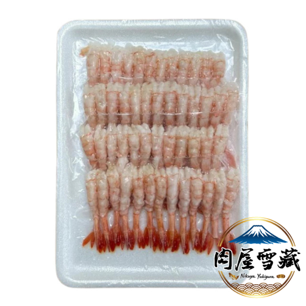 【肉屋雪藏】去殼帶尾甜蝦 生食甜蝦、甘えび、格陵蘭甜蝦、壽司甜蝦、生食級海鮮、去殼帶尾蝦、肉屋雪藏、冷凍刺身推薦、日本料理食材、甜蝦刺身