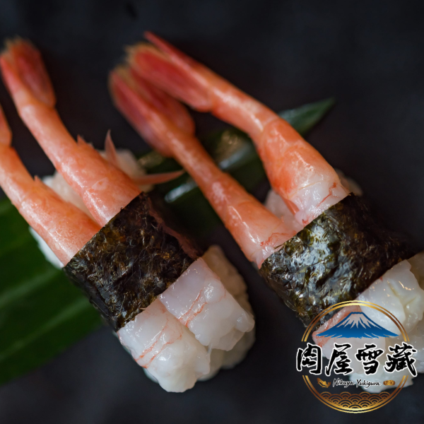 【肉屋雪藏】去殼帶尾甜蝦 生食甜蝦、甘えび、格陵蘭甜蝦、壽司甜蝦、生食級海鮮、去殼帶尾蝦、肉屋雪藏、冷凍刺身推薦、日本料理食材、甜蝦刺身