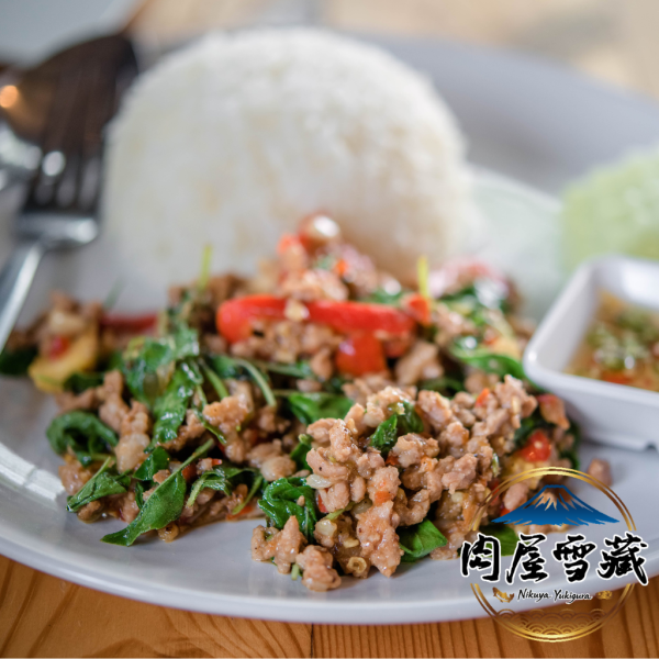 【肉屋雪藏】泰式打拋豬 肉屋雪藏, 打拋豬推薦, 番茄打拋豬, 冷凍打拋豬包, 加拿大豬肉, 泰式肉燥, 拌麵醬推薦, 懶人料理包, 團購美食, 冷凍熟食宅配