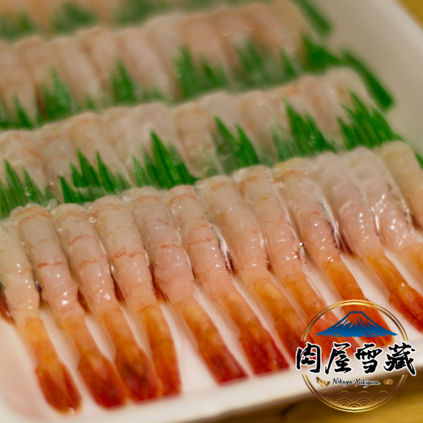 【肉屋雪藏】去殼帶尾甜蝦 生食甜蝦、甘えび、格陵蘭甜蝦、壽司甜蝦、生食級海鮮、去殼帶尾蝦、肉屋雪藏、冷凍刺身推薦、日本料理食材、甜蝦刺身