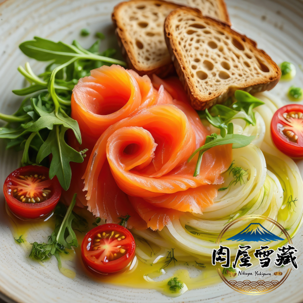 【肉屋雪藏】煙燻鮭魚切片 煙燻鮭魚片, 智利銀鮭, 煙燻鮭魚推薦, 100g 鮭魚, 退冰即食鮭魚, 德國櫸木煙燻, 鮭魚沙拉, 貝果配料, 班尼迪克蛋食材, 清真認證食品, HOWGOOD