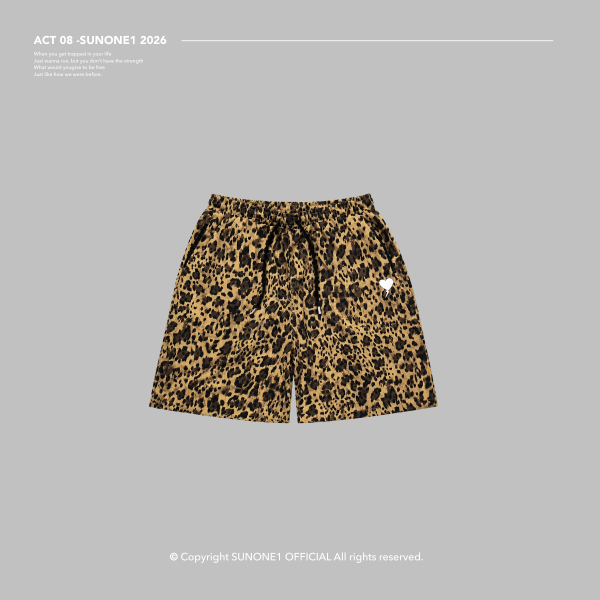 ACT-08 SUNONE LEOPARD WIDE-LEG PANTS 