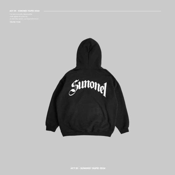 (預購)黑色ACT-01 SUNONE1 LOGO Hoodie 