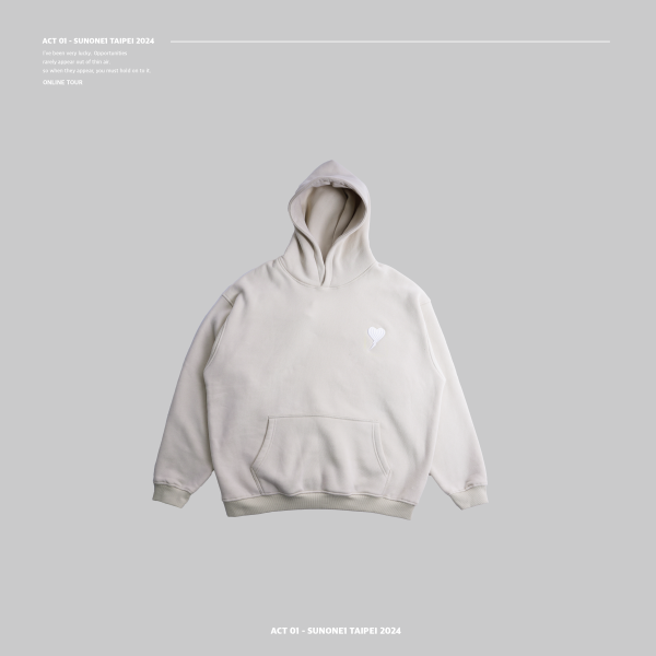 (預購)灰色ACT-01 SUNONE1 LOGO Hoodie 