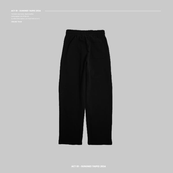 (預購)黑色ACT-01 SUNONE LOGO Sweatpant 