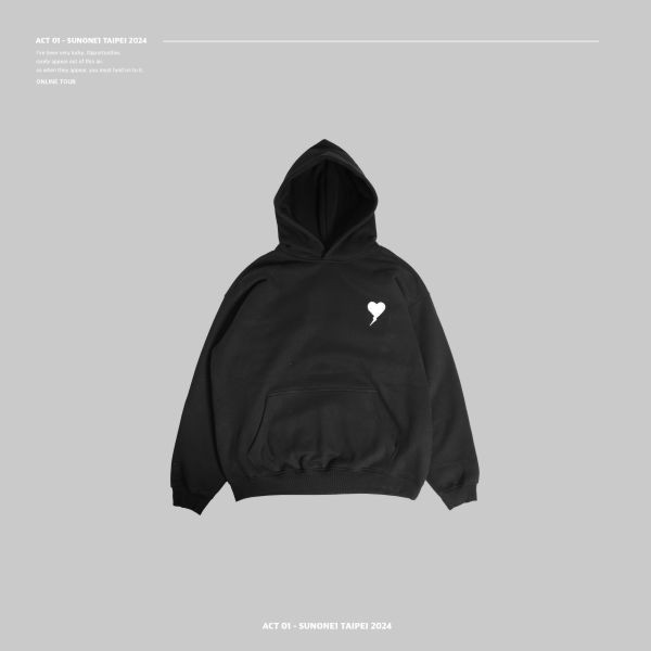 (預購)黑色ACT-01 SUNONE1 LOGO Hoodie 