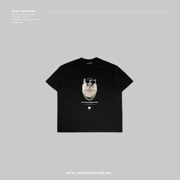 黑色NISSE 聯名 SUNONE1 SS ACT-3 T-SHIRT 