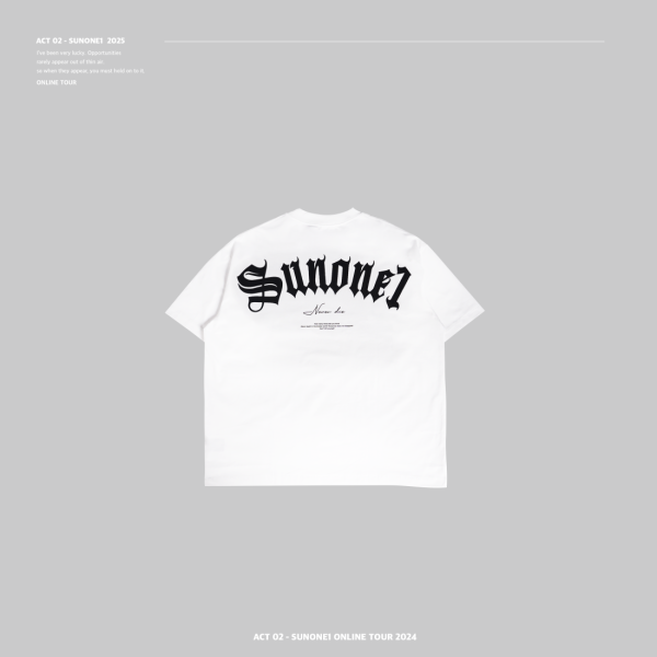 白色 SUNONE1 SS ACT-2 T-SHIRT 