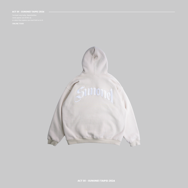 (預購)灰色ACT-01 SUNONE1 LOGO Hoodie 