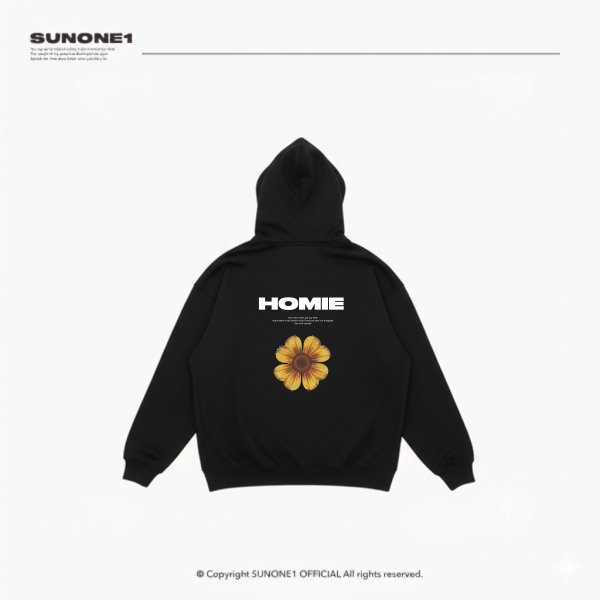林進聯名-幸運向日草 SUNONE1-BOXY HOOD 