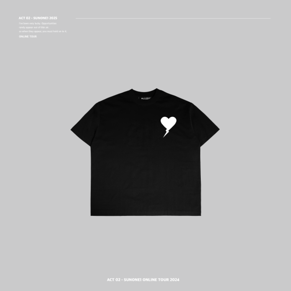 黑色 SUNONE1 SS ACT-2 T-SHIRT 