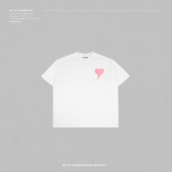 ACT-07 SUNONE1 PINK T (WHITE) 