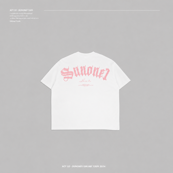 ACT-07 SUNONE1 PINK T (WHITE) 