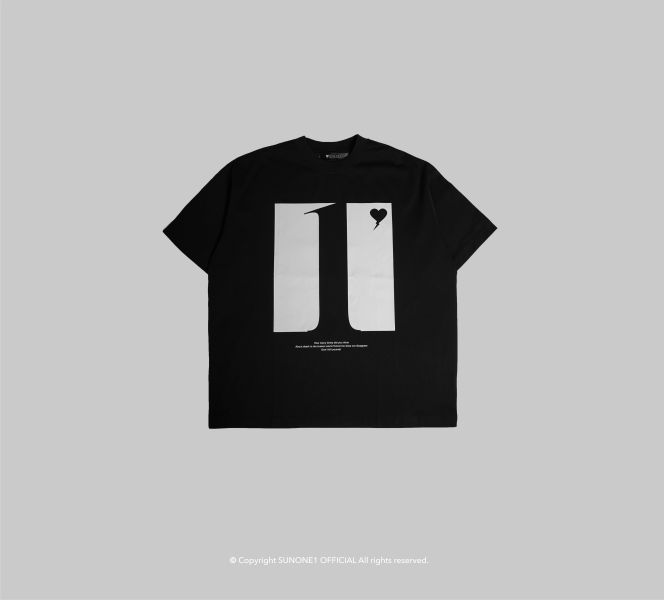 BLACK ACT-05 SS NO.1 SUNONE1 T-SHIRT 