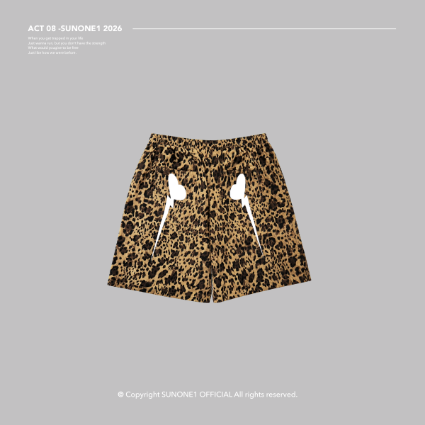 ACT-08 SUNONE LEOPARD WIDE-LEG PANTS 