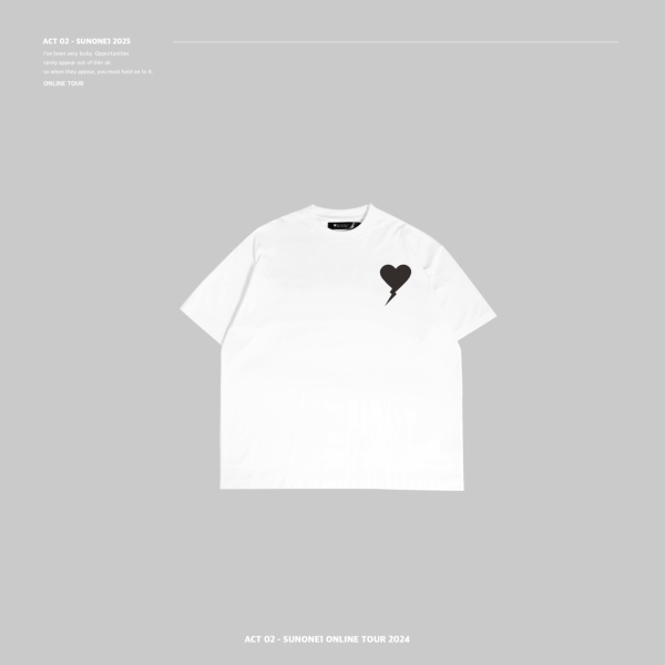 白色 SUNONE1 SS ACT-2 T-SHIRT 