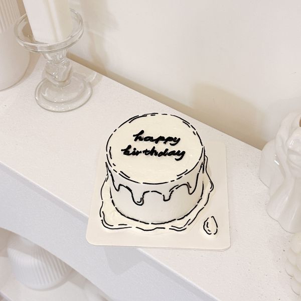 2D漫畫蛋糕 水果蛋糕,生日蛋糕,鮮奶油蛋糕,新莊蛋糕,新莊甜點,手作蛋糕,韓系蛋糕,簡約蛋糕,柒風蛋糕,紅色小裙擺,ins風蛋糕,2D漫畫蛋糕