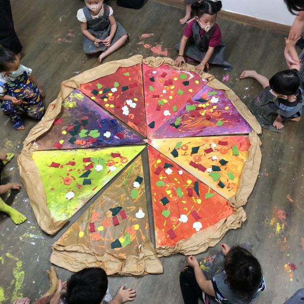 2024年 十月 萬聖節活動 家長共學,台中畫室,立案教室,小孩塗鴉