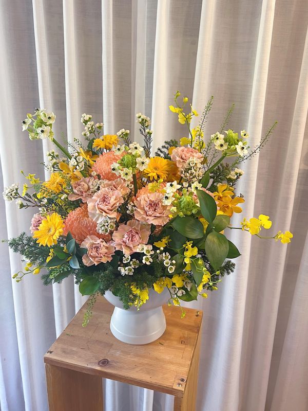 鮮花盆花 - 柑橘 台中花店,花藝,乾燥花,鮮花,永生花,求婚花束,情人節花束,母親節花束,開幕花禮,高架花籃