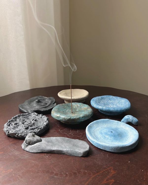 質感仿舊線香座 手作,水泥,線香,線香座,薰香,療癒,冥想