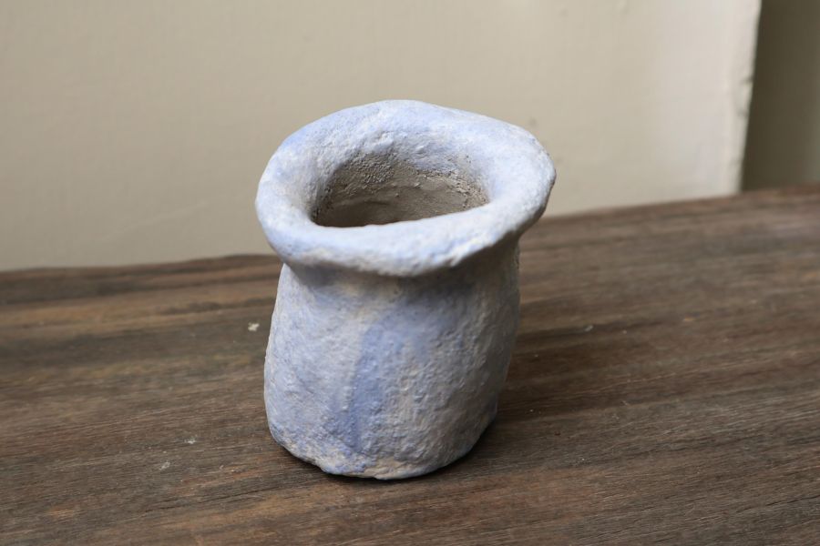 大地系列 暈染紫靛 手作,水泥,盆器,植栽,多肉,植物,盆栽,居家裝飾,水泥盆器