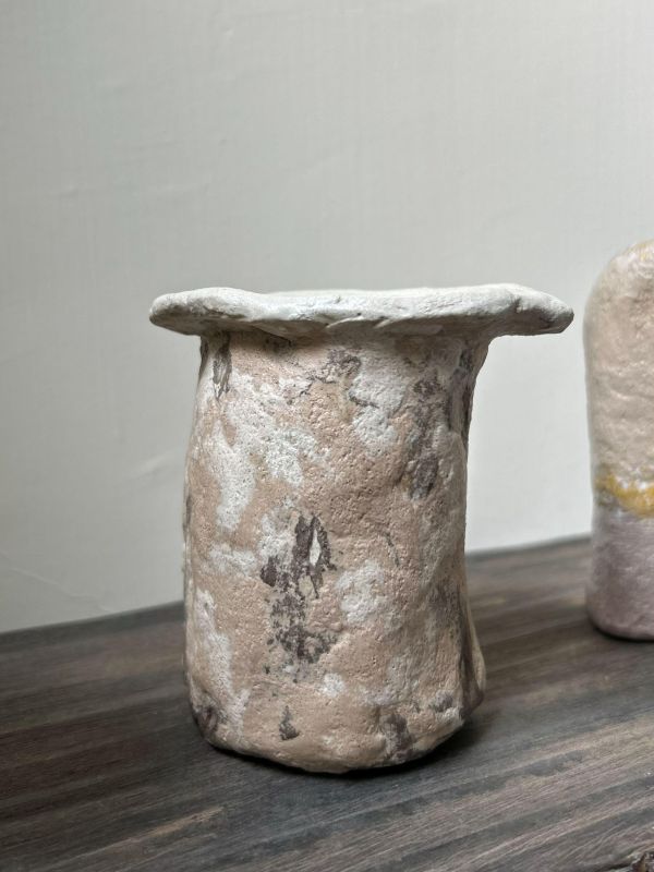 白霧石紋開口杯 水泥,花器,花,鮮花,花瓶