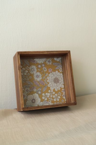 手工木作飾品盒 正方形 