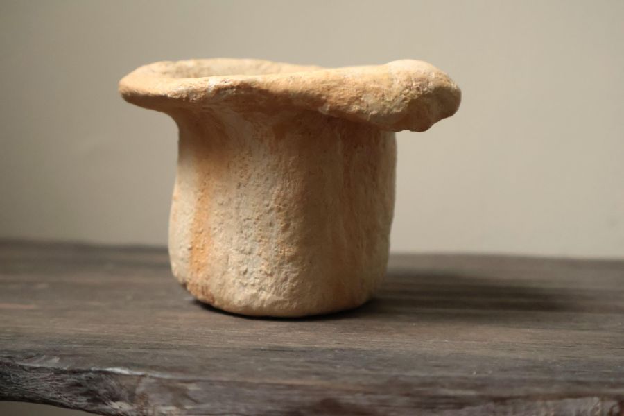 大地系列 斑駁橘黃 手作,水泥,盆器,植栽,多肉,植物,盆栽,居家裝飾,水泥盆器