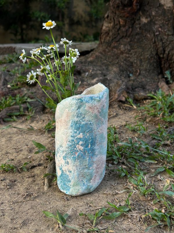 潮痕霧島斜口瓶 水泥,花器,花,鮮花,花瓶