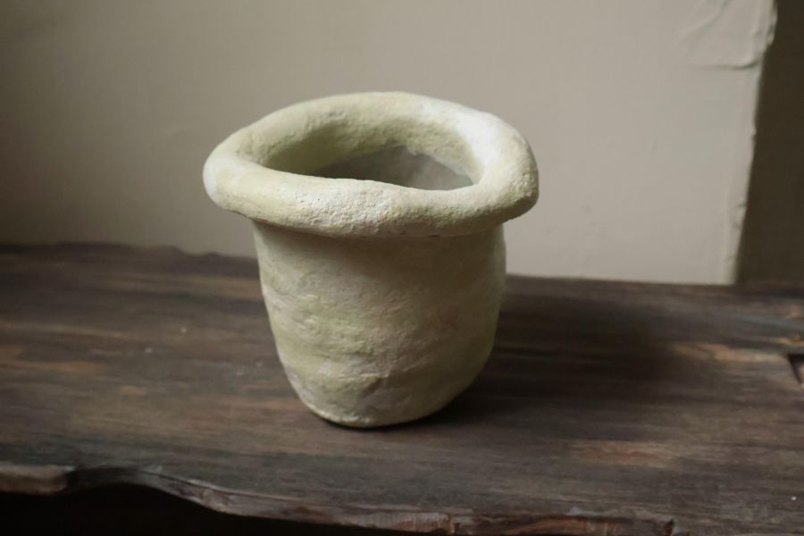 大地系列 暈染草綠 手作,水泥,盆器,植栽,多肉,植物,盆栽,居家裝飾,水泥盆器