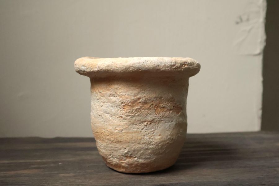 大地系列 斑駁橘黃 手作,水泥,盆器,植栽,多肉,植物,盆栽,居家裝飾,水泥盆器