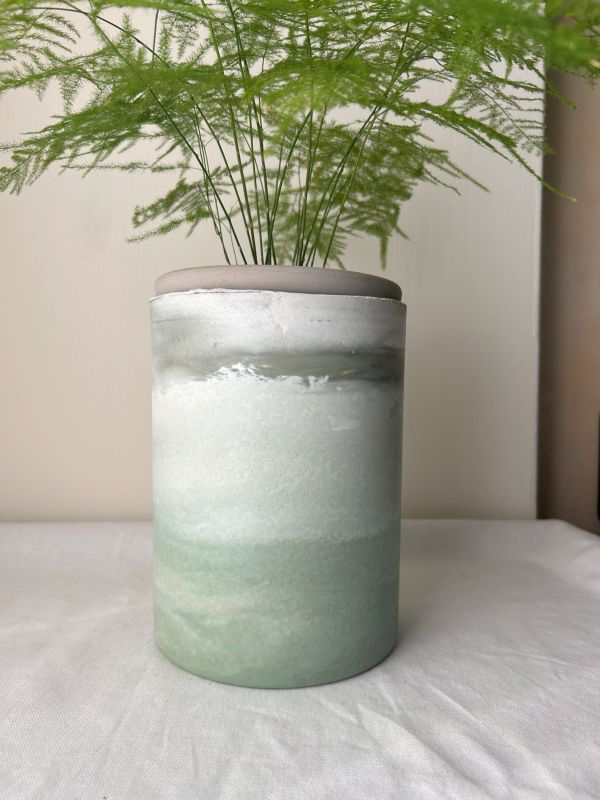 圓形E 手作,水泥,盆器,植栽,多肉,植物,觀葉,塊根,蕨類,盆栽,居家裝飾