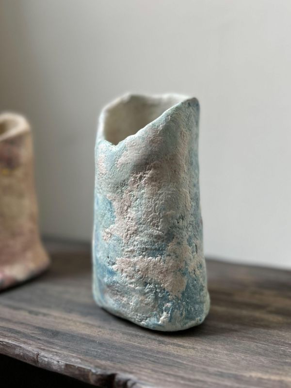 潮痕霧島斜口瓶 水泥,花器,花,鮮花,花瓶