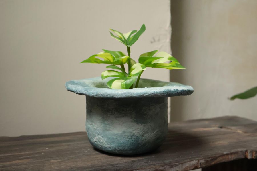 大地系列 浪花藍 手作,水泥,盆器,植栽,多肉,植物,盆栽,居家裝飾,水泥盆器