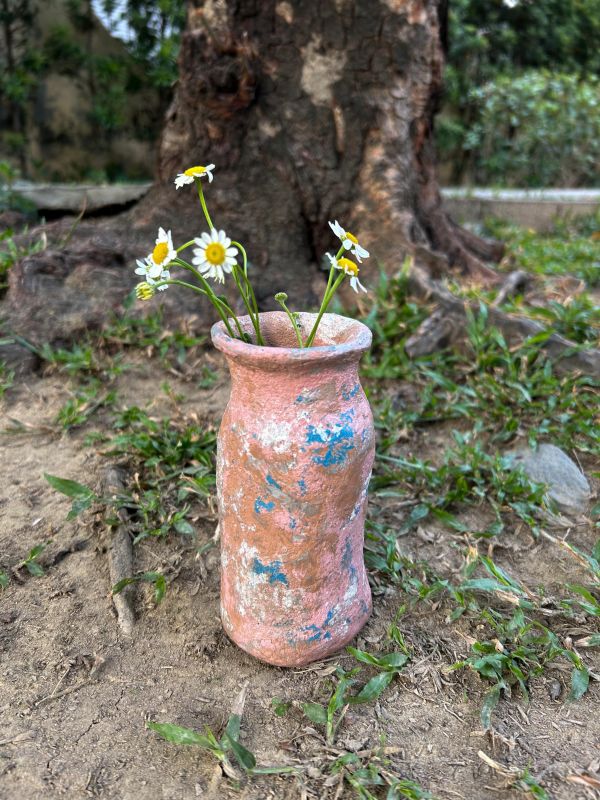 夕陽之海牛奶瓶 水泥,花器,花,鮮花,花瓶