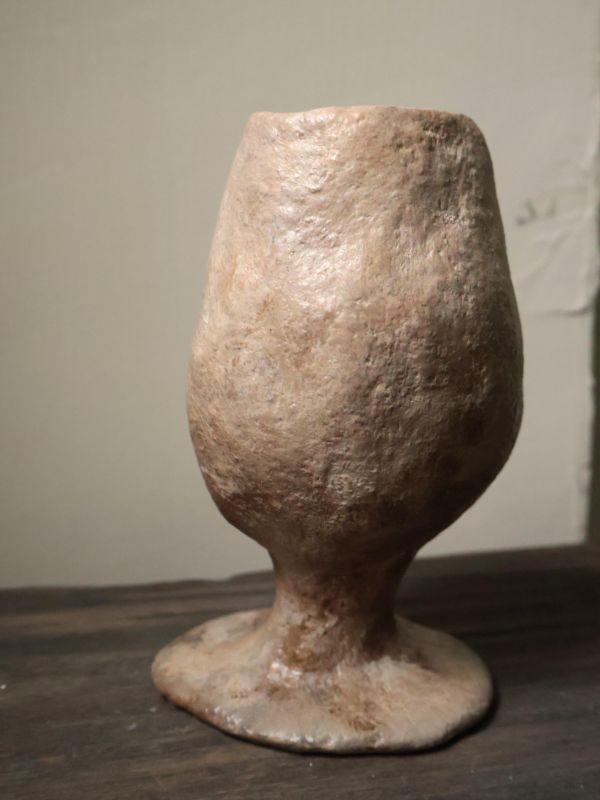 高腳杯花瓶 水泥,花器,花,鮮花,花瓶