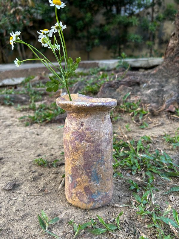 曙光盛夏牛奶瓶 水泥,花器,花,鮮花,花瓶